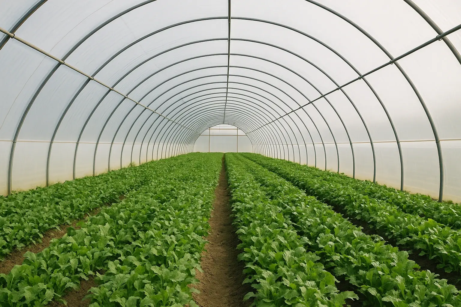Plástico para invernadero para protección de cultivos