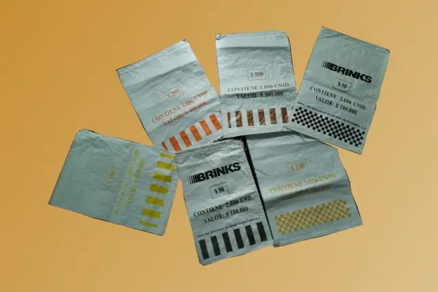 Lonas plásticas resistentes para embalaje de monedas