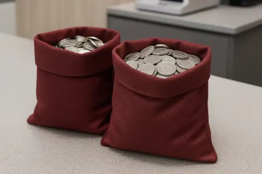 Lonas para empaques de monedas instituciones bancarias.